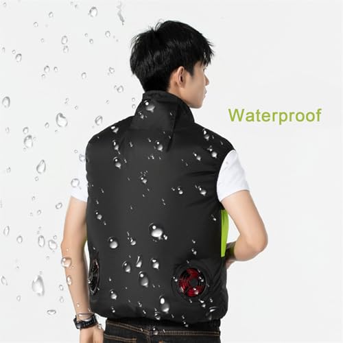 YAMIELO Japanese Cooling Vests for Hot Weather, Air Conditioned Jacket for Men & Women