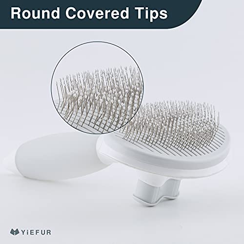 Cat Hair Brush,Cat Brush for Shedding,Soft Silicone Self Cleaning Brushes for Short and Long Haired Cats for Grooming and ...
