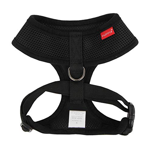 Puppia Soft Dog Harness No Choke Over-The-Head Triple Layered Breathable Mesh Adjustable Chest Belt and Quick-Release Buck...