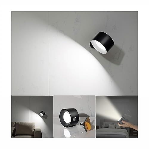 Koopala LED Reading Lights, Wall Mounted Sconces with 3 Color Temperatures & 3 Brightness Levels Rechargeable Battery Magn...