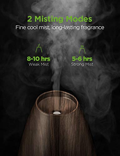 InnoGear Essential Oil Diffusers, 400ml Aromatherapy Diffuser for Essential Oils Cool Mist Humidifier with 4 Timer Adjusta...