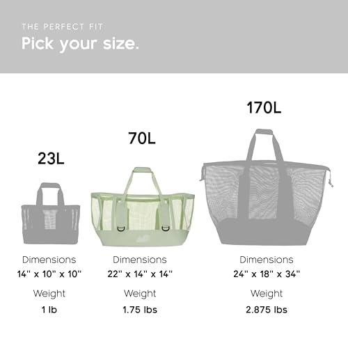 MISSION Boat Gear CASSI Heavy-Duty Outdoor Tote and Waterproof Marine-Grade Mesh Boat Bags