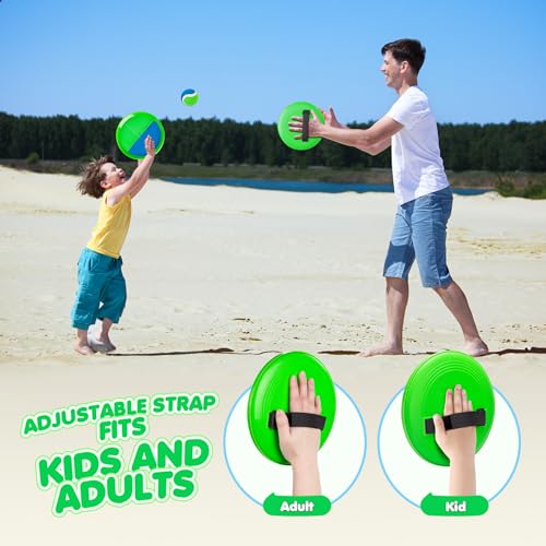 Toss and Catch Ball Set Upgraded - Kids Toys Beach Toys Baseball Games - Sturdy & Water-Resistant Great for Outdoor Pool Y...