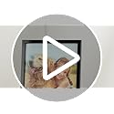 upsimples 5x7 Picture Frame Set of 3, Made of High Definition Glass for 5 x 7 Black Frames, Wall and Tabletop Display Thin...