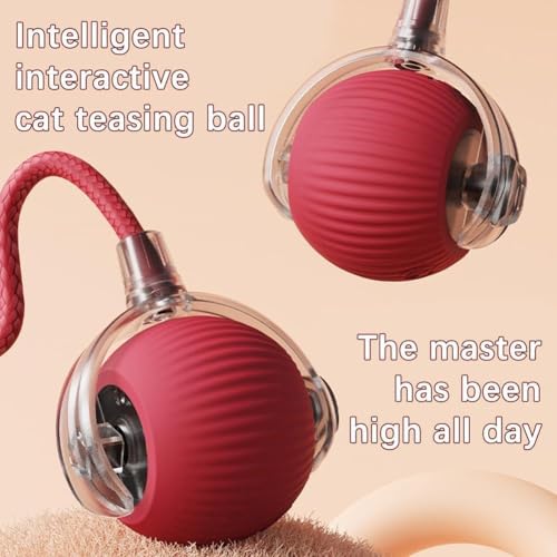 2 Packs Interactive Cat Toy,Electric DogBall Toy,Cat Toys For Indoor Cats,Chewie Viral Dog Ball,Adjustable Sports Rolling ...