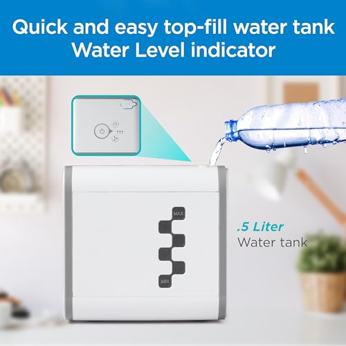 BLACK+DECKER Desktop Air Cooler, Personal Portable Fan with 3-Speeds, Evaporative Air Cooler with 0.5L Water Tank, Air Coo...