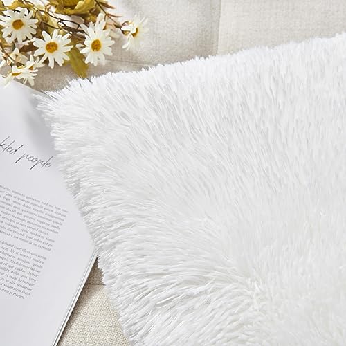 NordECO HOME Luxury Soft Faux Fur Fleece Cushion Cover Pillowcase Spring Decorative Throw Pillows Covers, No Pillow Inser...