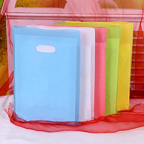 VieFantaisie Plastic Party Favor Small Gift Bags, 100 PCS 6" x 8" Goodie Bags for Kids, Candy Treat Pouches Bulk with Hand...