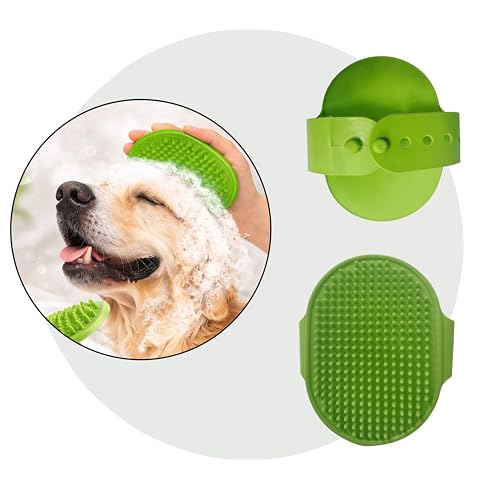 2PCS Self-Cleaning Deshedding Dog & Cat Brush – Skin-Friendly Dog Brush For Shedding Grooming Tool for Dogs, Cats & Puppie...