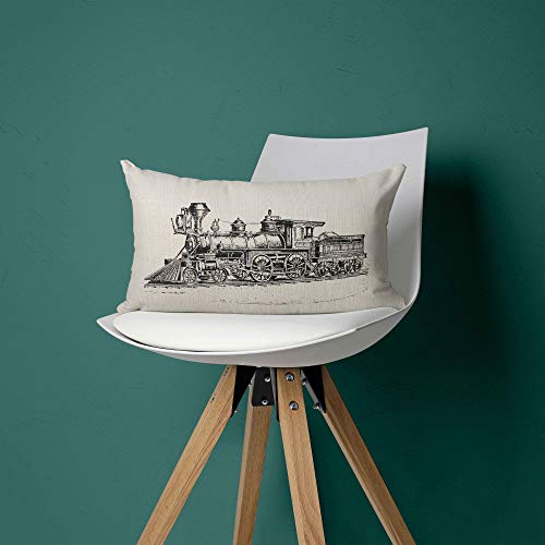 train pillow, train decor 12x20 Pillow Covers , train pillow cushion, Train Themed Room Decor, gifts for train lovers,trai...