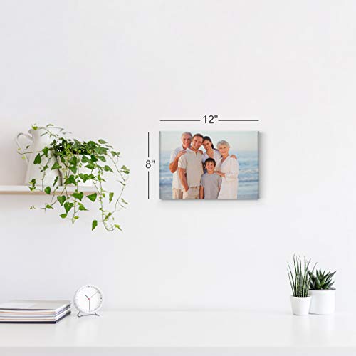 Smile Art Design Custom Canvas Print – Personalized Photo Wall Art, Made to Order in USA, Premium Canvas, Gallery Wrapped