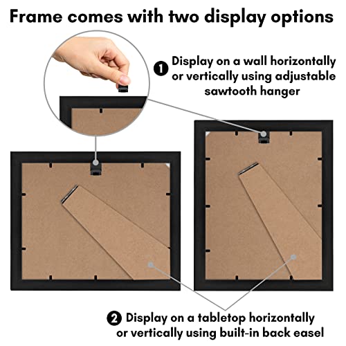 Americanflat 8.5x11 Diploma Frame with Shatter-Resistant Glass - Document Frames with Engineered Wood - Legacy Collection...