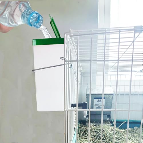 2Pack Rabbit Water Bottle for Cage, 32oz Small Animal Water Dispenser Water Bottle for Small Pet/Bunny/Ferret/Hamster/Guin...
