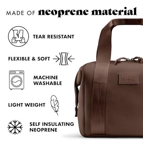 Fit & Fresh Remi Lunch Bag for Women Work – Neoprene Lunch Tote with Containers & Ice Pack, Reusable Meal Prep Lunch Box, ...