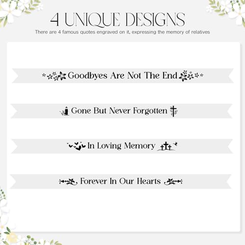 Maysing 4 Pack Funeral Sash Memorial Wreath Sash 59 x 4 Inch Funeral Ribbon Celebration of Life Ribbon for Casket or Wreat...