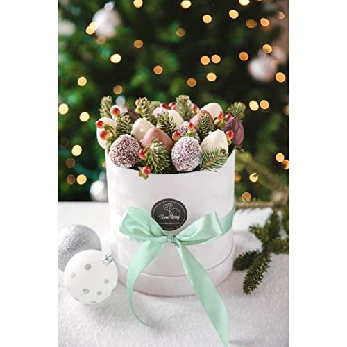 UNIKPACKAGING Premium Quality Round Velvet Flower Box, Gift Boxes for Luxury Flower and Gift Arrangements, Set of 3 pcs (W...