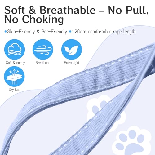 Cat Harness and Leash Set - Comfortable Lightweight Vest Design, Escape Proof Adjustable Kitten Harness for Cats Walking a...