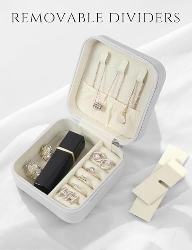 SLOZO Travel Jewelry Case, Travel Jewelry Box, Mini Jewelry Travel Case, Jewelry Organizer Case, Portable Small Jewelry Or...