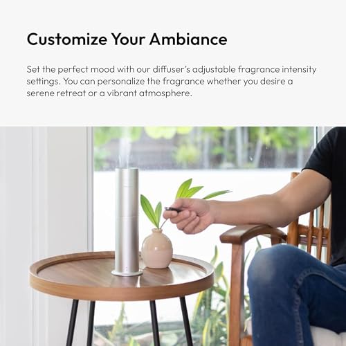 Aroma360 - Mini360 Scent Essential Oil Diffuser - Cold-Air Diffusion Technology - 400 sq. ft. Coverage - Waterless Air Dif...