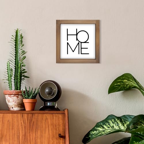 pechpell 6 Inch Home Sign Decor, Wooden Family Room Wall Decor for House Art, Indoor Entryway Shelf Table Tiered Tray Mant...