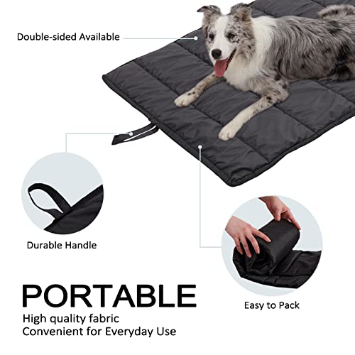 BDEUS Travel Dog Bed, Outdooor Camping Pet Mat, Portable Place Mat with Handle, Easy to Clean, Waterproof & Portable and O...