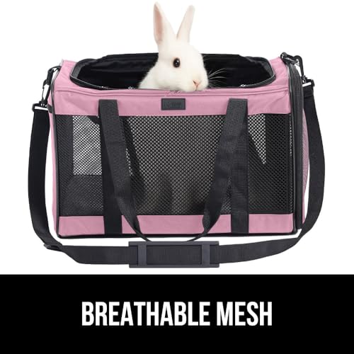 GORILLA GRIP Cat Carrier Travel Bag Up to 15 Lbs, Soft Collapsible Small Dog Carriers, Top and Side Entry Breathable Mesh,...