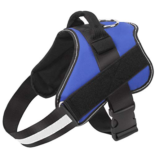Bolux Dog Harness, No-Pull Reflective Dog Vest, Breathable Adjustable Pet Harness with Handle for Outdoor Walking - No Mor...