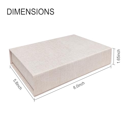 Sprsthai 5x7 Archival Photo Storage Box with Lid – Stackable Memory Keepsake Organizer for Photos, Certificates, Jewelry &...