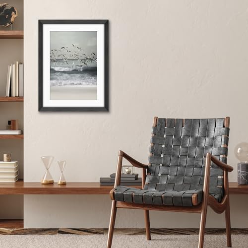 Americanflat 17x23 Picture Frame with Polished Plexiglass - Use as 13x19 Frame with Mat or Display 17x23 Photo Without Mat...