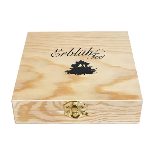 Creano Flowering Abloom Tea - Blooming Gift Set in Stylish Wooden Box, 12pcs