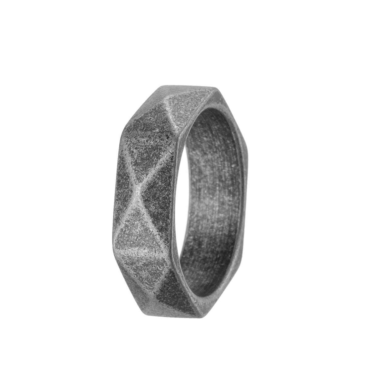 European American Bestseller Men's Retro Stainless Steel Ring, Distressed Craft Fashion Finger Band Jewelry Gift For Him