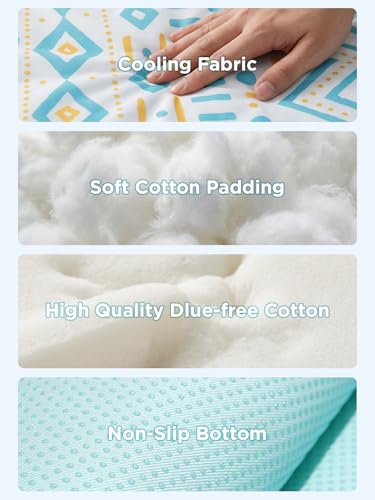 Dog Cooling Mat for Small Dogs & Cats, Soft Breathable Cooling Pad for Dog Bed, 23"x18" Self Cooling Crate Mat for Dogs, N...