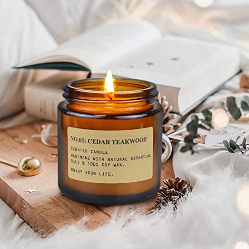 YFYTRE 4 Pack Scented Candle Set Soy Wax Candles, Aromatherapy Candles for Home Decoration, Jar Candles Gift for Women Mot...