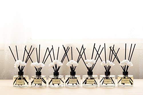 CULTURE & NATURE Reed Diffuser Set 6.7oz (200ml) Clean Cotton Scented Diffuser with Sticks Home Fragrance Reed Diffuser fo...