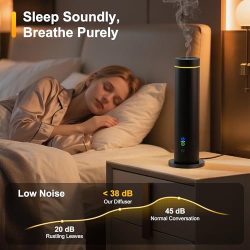 Maromalife Waterless Diffuser, Essential Oil Diffuser, 1000 Sq.Ft Coverage Scent Diffuser – Plug-in Only, Adjustable Mist,...