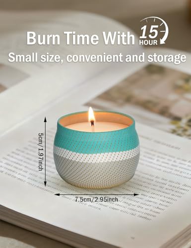 Xtutic Candle Set 4 Pack Candles- Scented Candles Gift Set for Home, Long-Lasting Ambiance for Living Room & Bedroom, Smal...