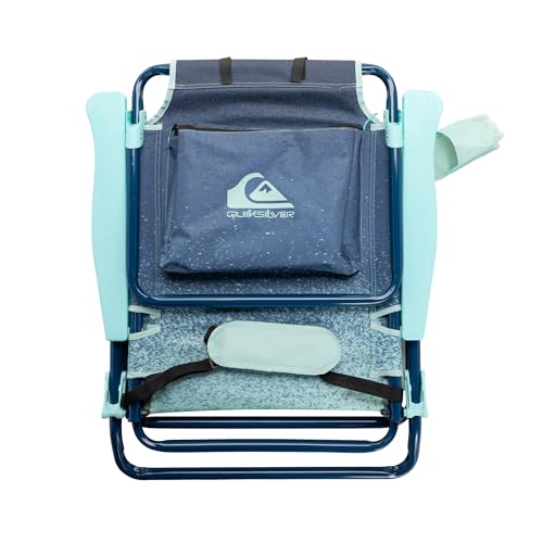 Quiksilver 2-Pack Beach Chair Bundle – Lightweight Folding Chairs with Adjustable Recline, Cup Holders, and Carry Bags – P...
