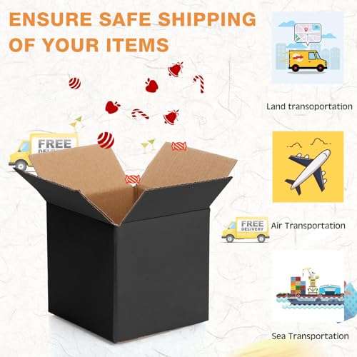 Yeaqee 72 Pcs Shipping Boxes Corrugated Cardboard Small Shipping Boxes for Packaging Mailing Packing Moving Small Business...