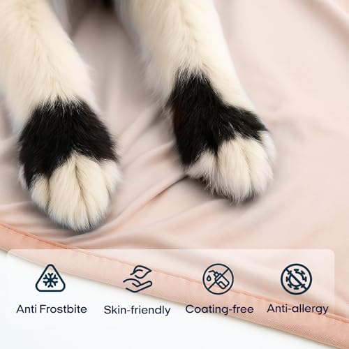 Zonli Premium Cooling Blanket for Dogs-Lightweight Fluffy Pet Throw & Bed Cover,Cooling Mat for Dogs,Cats&Puppies - Breath...