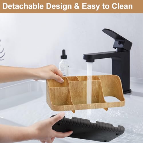 GFWARE Bathroom Organizers and Storage - Detachable 7 Slots Kids Electric Toothbrush and Toothpaste Holde Drainage for Bat...