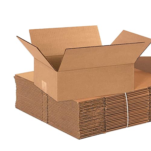 BOX USA Shipping Boxes Medium 12"L x 9"W x 4"H 25-Pack - Corrugated Cardboard Box for Moving, Mailing, Packing, Packaging ...