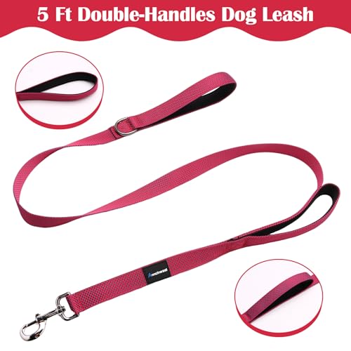 Annchwool No Pull Dog Harness with Front Clip and Easy Control Handle-Belly & Chest Adjustable Dog Harness and Leash Set f...