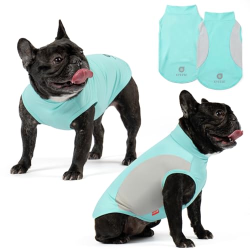 KYEESE 2Pack Dog Cooling Shirt, Breathable Dog Shirt for Small Dogs Boy, Sun Protection Reflective Pet Vest, Lightweight S...