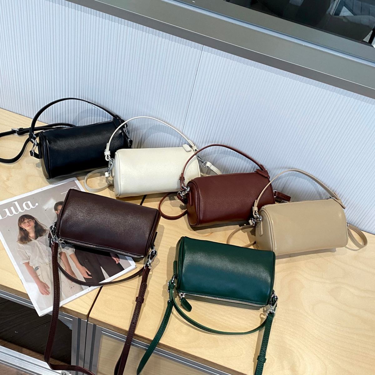 New First Layer Vegetable Tanning Leather Mobile Phone Bag All-matching And Lightweight