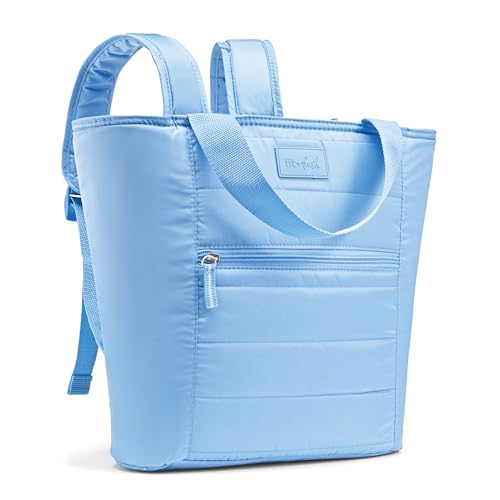 Fit & Fresh Mari Cooler Backpack for Women, Insulated Leakproof Soft Cooler Bag (12 Can), Lunch Tote, Beach Cooler, Lightw...