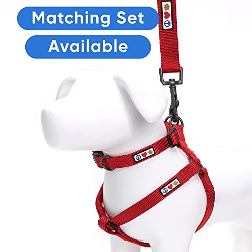 Pawtitas Solid Step-in Dog Harness – Adjustable No-Pull Vest for Puppies to Seniors, Safe & Comfortable XS Red