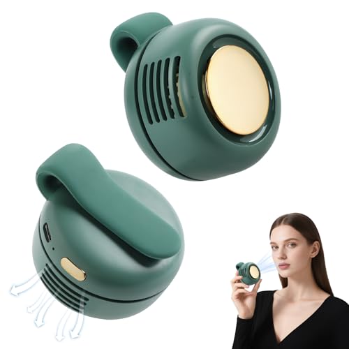 cijikos Portable Silent Mini Bladeless Fan Clip On,3 Speeds Clip-On Fans For Shirt,Small Clips Fanmini Whirlwind Fans For ...