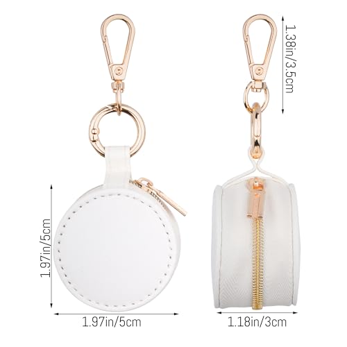 Hmxpls Portable Ring Holder Keychain, Mini Sports Jewelry Holder Box, Small Travel Ring Earring Stud Necklace Storage Case...
