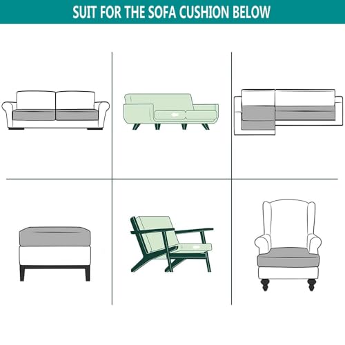 BSTMAI Sofa Slipcovers Stretch Couch Cushion Cover 1pc Corduroy Furniture Protector with Elastic Suitable for Armchair, Lo...
