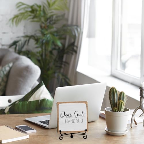 Home Decor, Farmhouse Shelf Table Decor, Christian Office Home Décor Accents For Living Room Mantle Coffee Bar Bookshelf K...